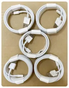 5本1m iPhone 充電器 Apple純正品質 データ転送ケーブル(7jR)