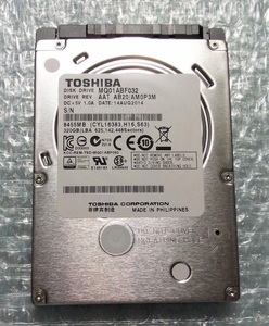 TOSHIBA 2.5インチ SATA HDD 320GB 厚さ7mm