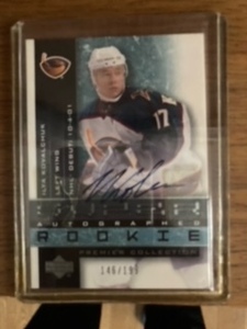 NHL 01/02 UPPER DECK Premier Collection ILYA KOVALCHUK RC (直筆サイン）#109 146/199 枚限定、$700