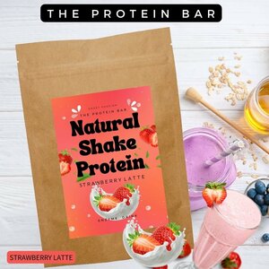 ＼目玉価格5月1日～／[ストロベリーラテ味]THE PROTEIN BAR プロテインバー 乳酸菌 ＆ 酵素配合 ナチュラルシェイクプロテイン 200g 約15杯