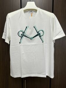 エルメス 半袖Tシャツ 白 サイズXL 美品