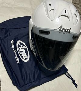 送料無料 アライ SZ-RAM3 Arai RamIII ジェットヘルメット M〜L helmet ホワイト　白