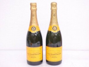 【未開栓】 Veuve Clicquot/ヴーヴクリコ シャンパン Yellow Label Brut N.V. イエローラベル 750ml 12% 2本セット ◆ 6D45A-21