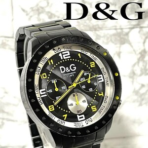稼動品　D&G ドルチェアンドガッバーナ　クロノグラフ　腕時計