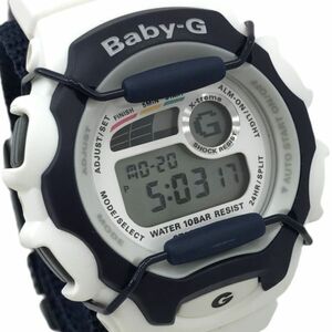 美品 CASIO カシオ Baby-G ベビージー X-treme BGX-131V-7T 腕時計 クオーツ デジタル ラウンド ホワイト 電池交換済み 動作確認済み