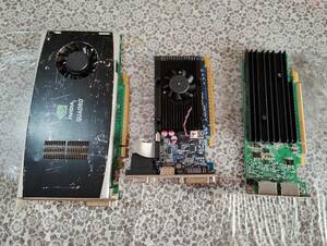 グラフィックカード ビデオカード PCI Express 3個 未確認 ジャンク