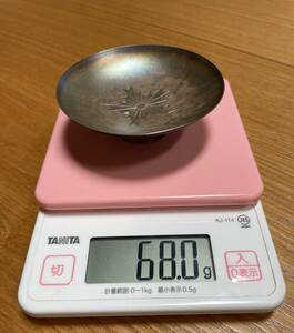 銀杯　純銀　刻印　約68g