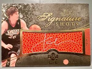 Silver Ink 191枚限定 Auto 07 Upper Deck Kyle Korver カイル・コーバー NBA 直筆 サイン Cavs ユニフォーム Panini バスケ 3P王