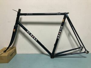 美車　再塗装　DE ROSA クロモリフレーム ダークブルー