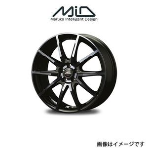 MID シュナイダー DR01 アルミホイール 1本 アコード CL7/CL8/CL9(17×7J 5-114.3 INSET53 ブラックポリッシュ+ダークブルー)SCHNEIDER