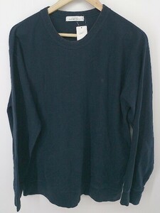 ◇ green label relaxing グリーンレーベル UNITED ARROWS 厚手 長袖 Tシャツ カットソー サイズL ネイビー メンズ P