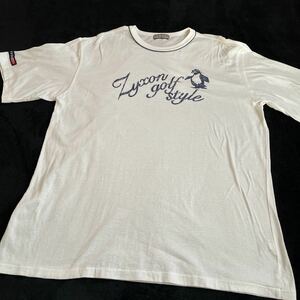ZYXON GOLF STYLE 白　半袖Tシャツ MA 薄手　綿100 日本製　ペンギン