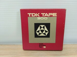 当時物　レトロ　TDK tape 300 リールテープ　TYPE300-3　オープンリールデッキ　未使用品　ヴィンテージ　オーディオ機器　Q
