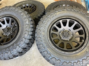 4本セット デルタフォース オーバル OVAL 17x8.0J 6/139.7 +20 MB TOYO トーヨー オープンカントリー M/T 265/70R17 BL FJクルーザー