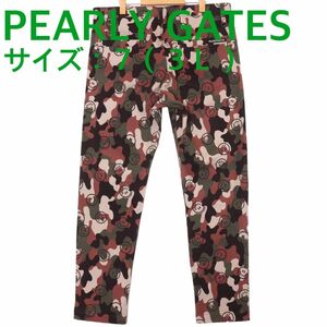 【新品、未使用】パーリーゲイツ　パンツ　メンズ　サイズ：７（３Ｌ）　カモフラ　春、秋