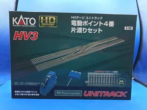 4B　HO_SE　KATO　カトー　線路セット　電動ポイント4番　片渡りセット　HV3　品番3-113　新品特別価格