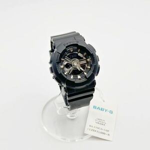 4-36 未使用 国内 CASIO G-SHOCK カシオ GショックBaby-G ベイビーG BA-110GA-1AJF ブラック アナデジ 腕時計