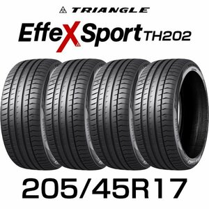 【新品】【2024年製】 輸入サマータイヤ4本セット 205/45R17-88Y TRIANGLE EffeX Sport TH202 / トライアングル 2054517 17インチタイヤ