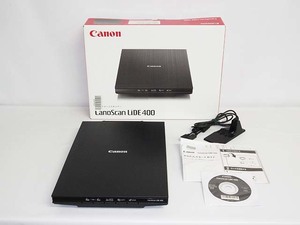 ★rr2255　Canon　CanoScan LiDE 400　元箱入り　キャノン　キャノスキャン　スキャナー　コピー　　CISモデル　ワンプラグスキャン★