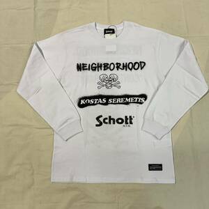 23AW 新品 NEIGHBORHOOD ネイバーフッド NH X Schott X KOSTAS SEREMETIS . TEE LS Tシャツ M