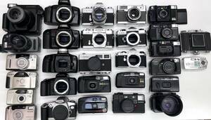 【13448～15568】フィルムカメラおまとめ　計29台　キャノン・ミノルタ・ペンタックスなど　現状品　