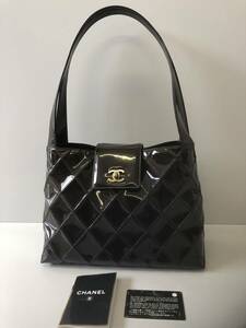  ★ 美品 CHANEL シャネル エナメル バッグ ★