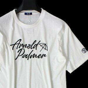 新品 アーノルドパーマー 半袖 Tシャツ M 白 Arnold Palmer シャツ トップス メンズ カジュアル ロゴ刺繍 ホワイト ◆CC2292A