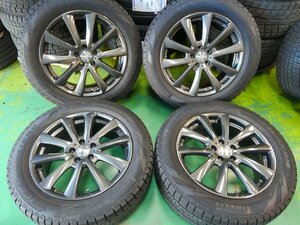 ■40871■チームスパルコ 18インチ 7.5J ET52 5穴 PCD108 アイスアシンメトリコ 235/55R18 4本 【20年製8分山】 ボルボ XC40