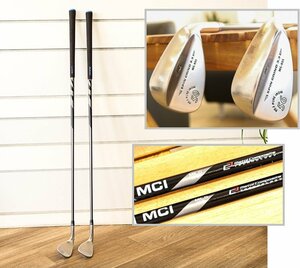 【1円】三浦技研 ウェッジ 2本セット MCI MILD 105 スピングラインド3.3 99.3PURE IRON 50°56° MG-R01 2019 Fujikura IOMIC 41132