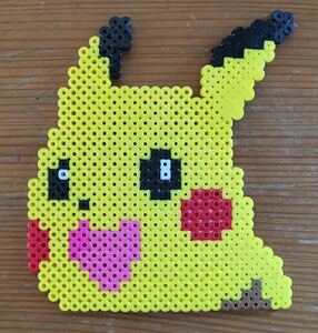 アイロンビーズ デコレーション★ ポケモン ピカチュウ風 ★ハンドメイド