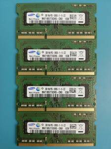 動作確認 SAMSUNG製 PC3-12800S 1Rx8 2GB×4枚組=8GB 88890020530