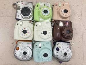 【大量9個】 富士フィルム Fujifilm インスタックス ミニ Instax Mini インスタントカメラ チェキ 大量 まとめ ジャンク D45