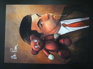 A4 額付き ポスター ミスタービーン Mr.bean ローワンアトキンソン Rowan Atkinson コメディ 芸人 俳優 アート 