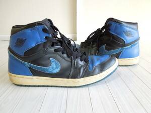 ◆NIKE◆Air Jordan 1◆High◆Black/Royal Blue◆ナイキ◆エアジョーダン◆ハイ◆ロイヤル◆ブルー◆Vintage◆ヴィンテージ◆中古◆