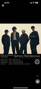 【番号通知のみ】BUMP OF CHICKEN TOUR 2024 Sphery Rendezvous ライブチケット最速先行抽選シリアルナンバー