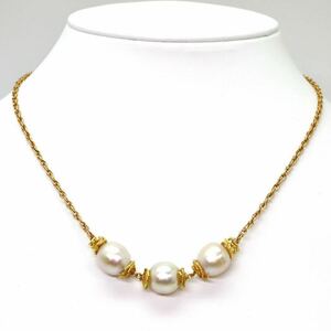 ＊TASAKI(田崎真珠)K18南洋白蝶真珠ネックレス＊a 約13.9g 約42.0cm パール pearl jewelry pendant necklace EG0/EH0