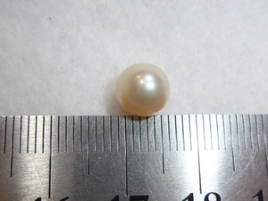 極上テリツヤ☆綺麗国産アコヤ真珠pearl 本真珠和珠　3　宝飾品の外し石の中より極上片穴ルース選出 その他いろいろまとめて同梱可能