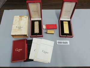 0501B20　ライター　喫煙具　カルティエ　Cartier　おまとめ2点　※着火未確認・現状渡し