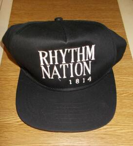 ジャネット・ジャクソン Janet Jackson RHYTHM NATION 1814 ツアー　キャップ 帽子 ＋バンダナ 未使用 
