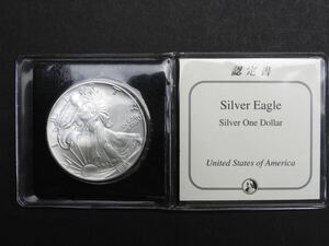 銀貨　アメリカ 証明書付 銀貨 Coin 1ドル SILVER EAGLE Silver Eagle メダル 1円スタート