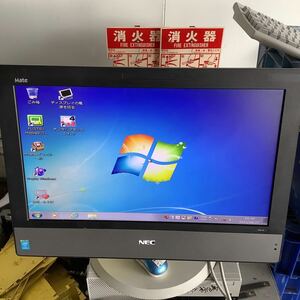 NEC Mate CPU i5 ハードデスク500GB Win7 動作確認　画面記載の通りです。