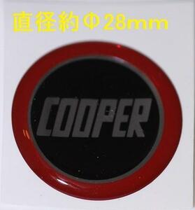 ローバー ミニ ノブ用 クーパー エンブレム ステッカー 梱包サイズ60