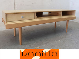 ■P101■展示品■VANIILA■826STANDARD UNIT126cm■テレビボード/AVボード■ナチュラル■北欧モダンスタイル■