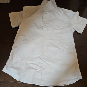 ミュウミュウ　カッターシャツ　半袖　シャツ　ライトグレー　グレー　サイズ40　M　中古品 半袖シャツ　メンズ　男性用　男性
