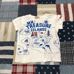 ミキハウスプッチー君白アイランドTシャツ☆90サイズ