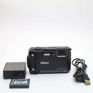 デジカメ　Nikon デジタルカメラ COOLPIX W300 BK クールピクス 1605万画素 ブラック 防水 耐寒 防塵