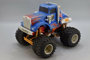 当時物 タミヤ 1/10 電動 ラジコン BULLHEAD ブルヘッド 4WD オフロード モンスタートラック RC SUV 田宮 模型 TAMIYA クロカンRL-91SM/000