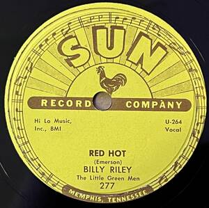 BILLY RILEY w LITTLE GREEN MEN SUN Red Hot/ Pearly Lee