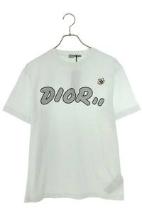 ディオール DIOR 923J611X1241 サイズ:XS フロッキーロゴBEE刺繍Tシャツ 中古 FK04