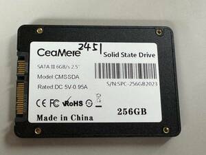 CeaMere SSD 256GB 【動作確認済み】2451